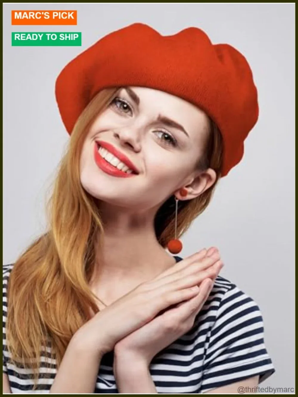 3 Pack Wool Beret Hat French Style Winter Beanie Casual